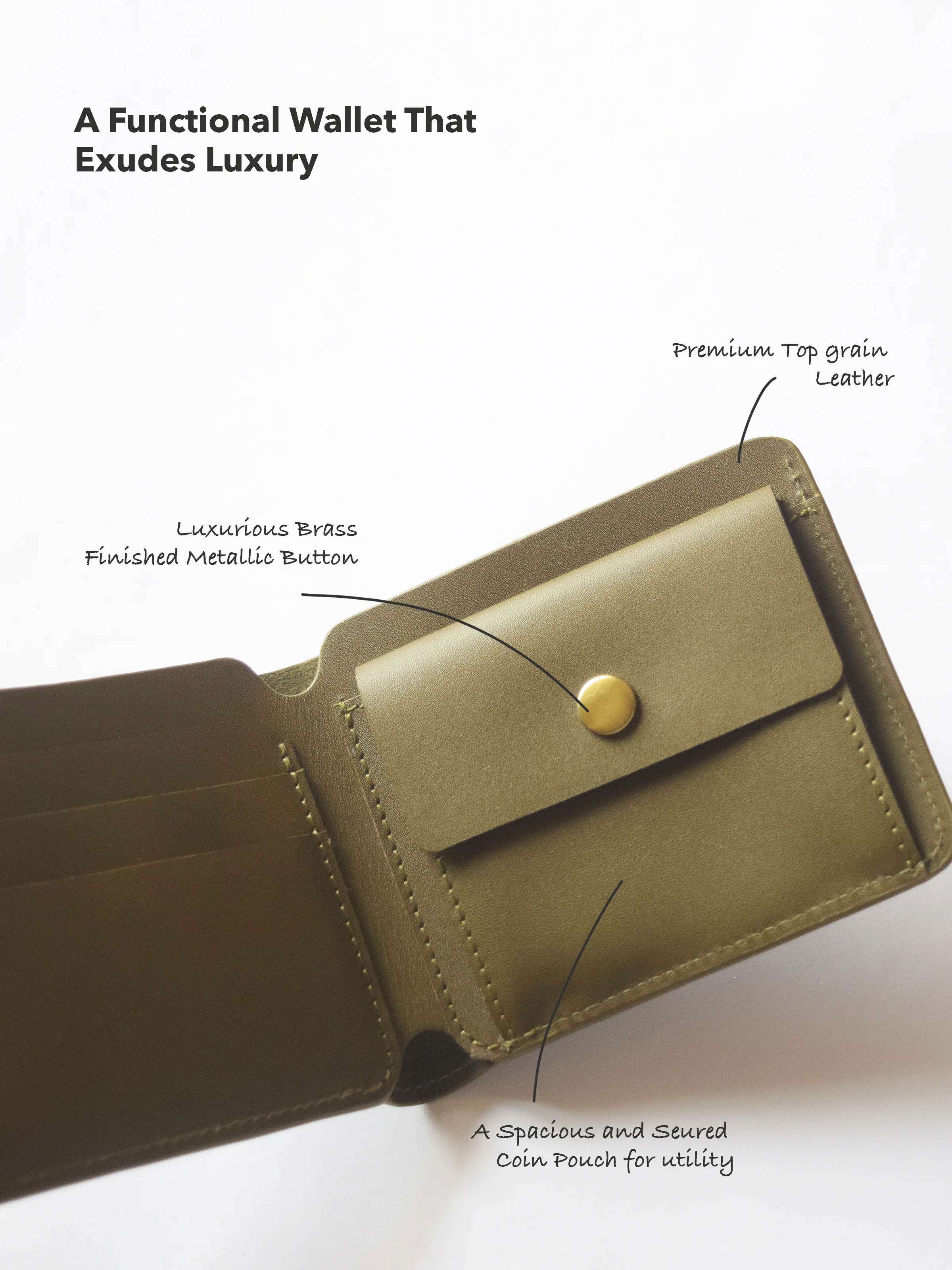 Abel Bifold Olive - Image 3