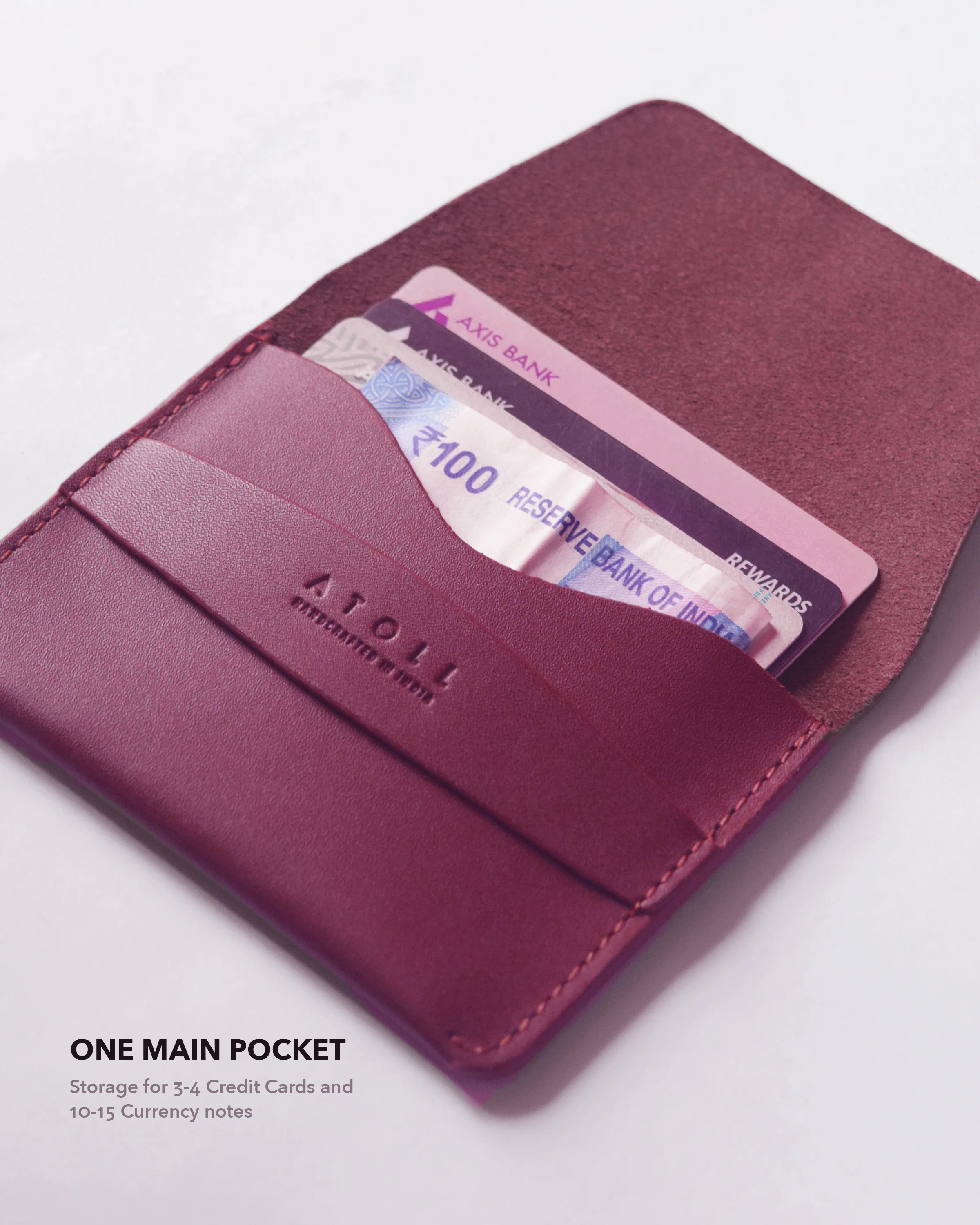 Greece Burgundy Wallet - Image 3