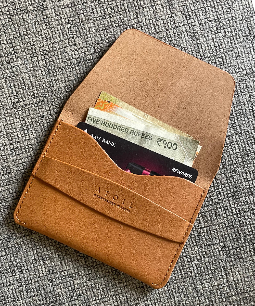 Greece Tan Flap Wallet - Image 4
