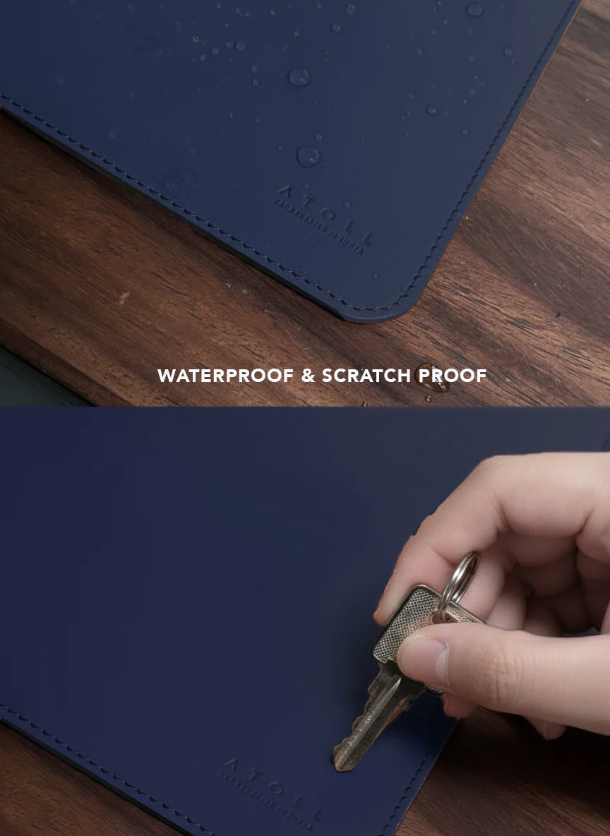 Leather Deskmat Navy - Image 4