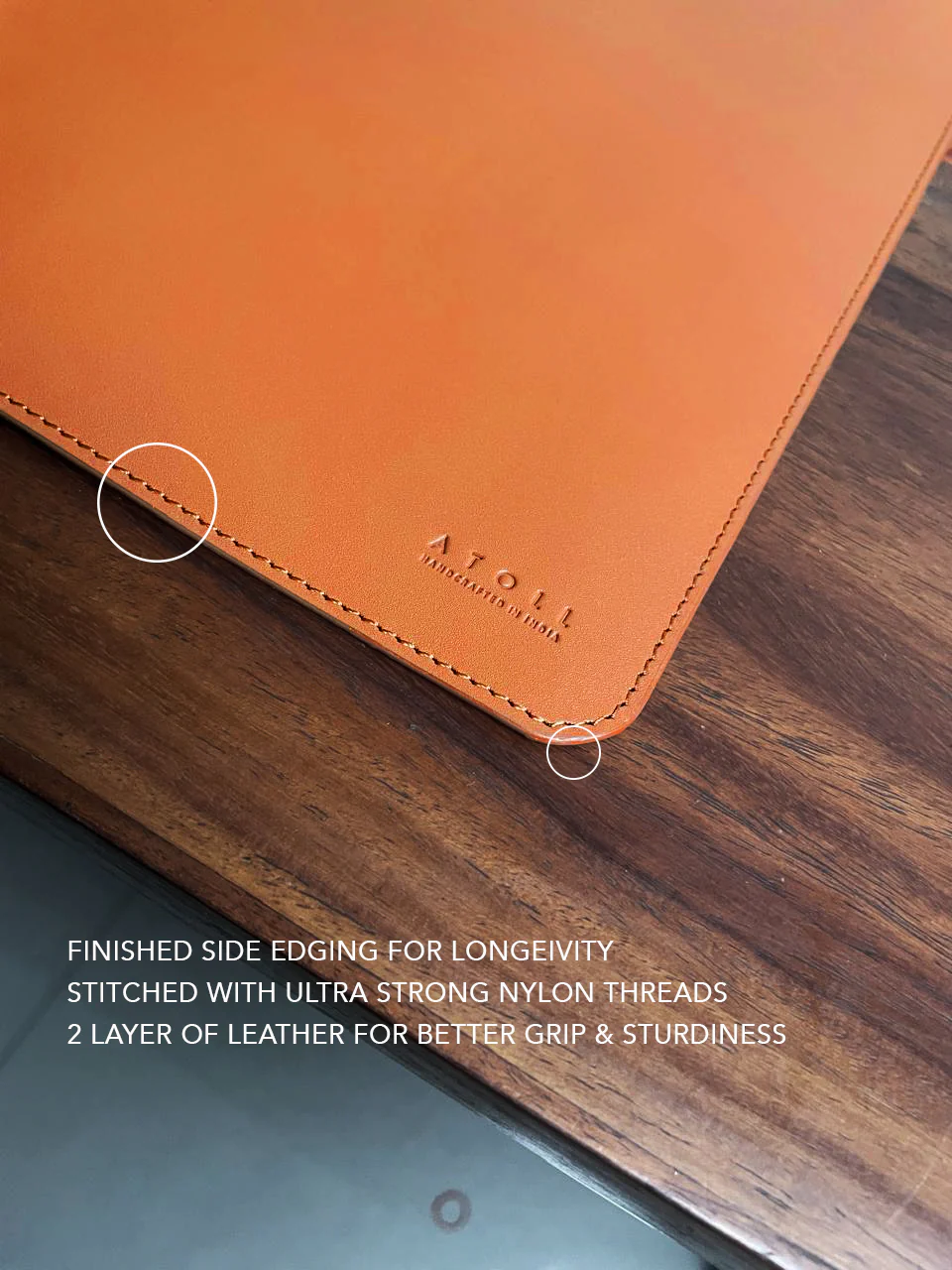 Leather Deskmat Tan - Image 3