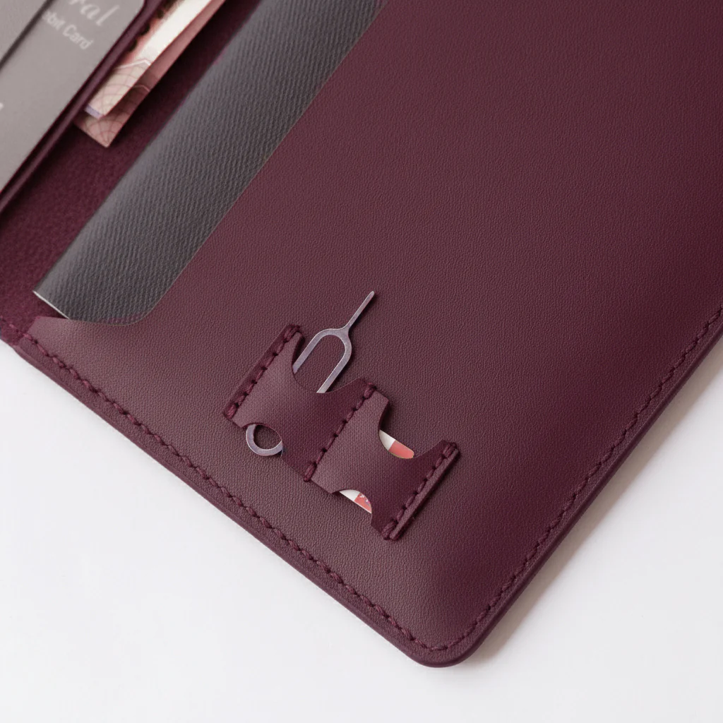 Utah Burgundy- Passport Holder - Image 4