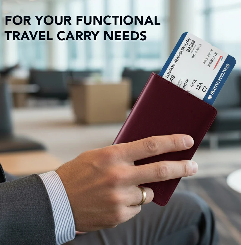 Utah Burgundy- Passport Holder - Image 5