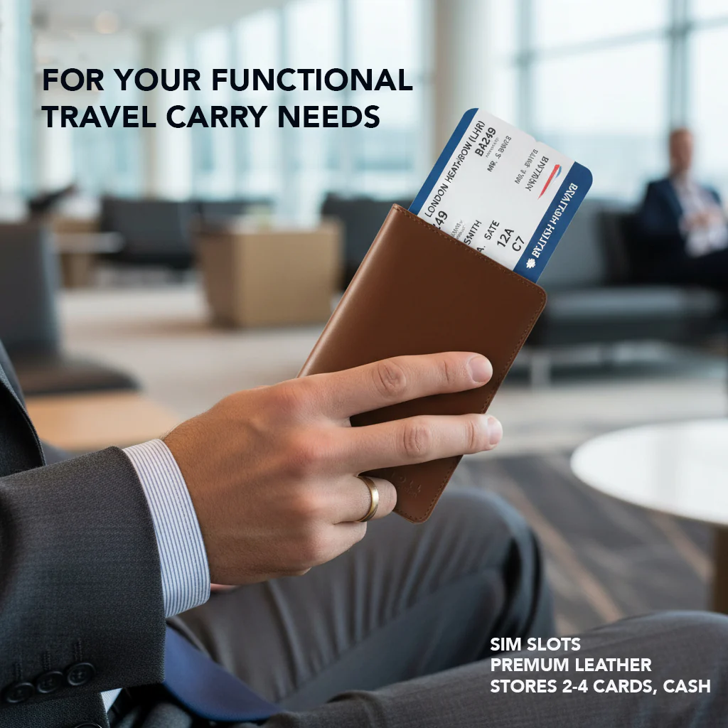 Utah - Passport Holder Brown - Image 5